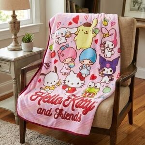 Hello Kitty And Friends Favorite Treats Throw Blanket